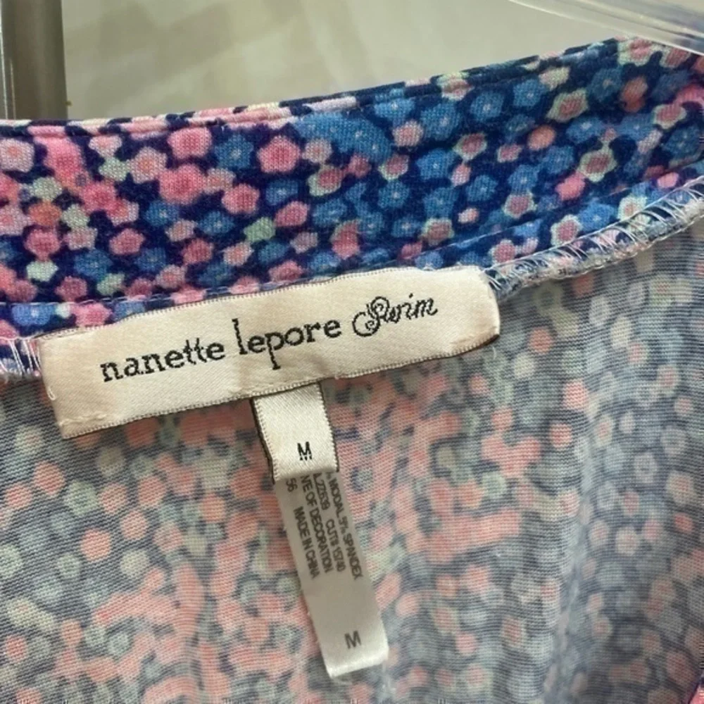 Nanette Lenore Swim Cover Up Beaded Colorful Size Medium